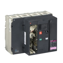 Авт. прекъсвач, ComPact NS1250H, 70kA/415VAC, 1250A, фиксиран, електрическо управление, без изключващо у-во, 4P