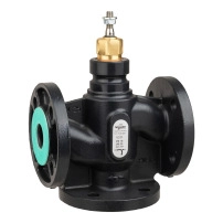 Venta V311 Globe Valve, 3-Way, PN16, Flanged, DN25, 10 Kvs, Nodular Iron Body & Seat, Brass plug,