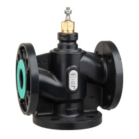 Venta V311 Globe Valve, 3-Way, PN16, Flanged, DN40, 25 Kvs, Nodular Iron Body & Seat, Brass plug,
