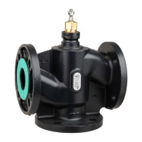 Venta V311 Globe Valve, 3-Way, PN16, Flanged, DN50, 38 Kvs, Nodular Iron Body & Seat, Brass plug,