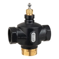 Venta V311T Globe Valve, 3-Way, PN16, Rp 2 Internal Thread, DN50, 38 Kvs, Nodular Iron, Brass plug,