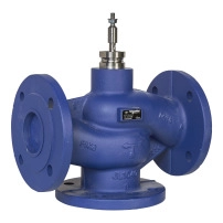 V321 Globe Valve, 3-Way, PN16, Flanged DN80, Kvs 100, Cast Iron Body, Stainless Trim, Max. Glycol 50%