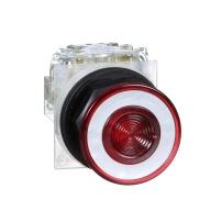SCHNEIDER ELECTRIC Бутон SK, 30mm, червена гъба, 1NO+1NC