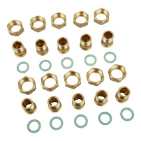 Zone Valve Connector, Threaded, DN20, G3/4 to R1/2 - 10 Pcs Pack