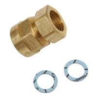 Zone Valve Connector, Compression, DN20, G3/4 to 22 mm O/D pipe