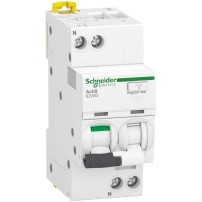 SCHNEIDER ELECTRIC RCCB combined Acti 9 iCV40 1P+N 6A curve C 30mA AC