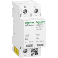 Модулен катоден отводител, Acti9 iPRD1 12.5r, 1 P + N, 350 V, с дистанционна индикация