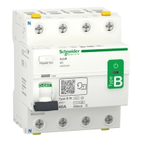SCHNEIDER ELECTRIC RCCB Acti9 iID, 4P, 40A, B-SI type, 300mA, selective, double terminal
