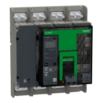Прекъсвач, ComPacT NS800L, 150kA при 415VAC, 4P, фиксиран, ръчно управление, MicroLogic 2.0A контролен блок, 800A
