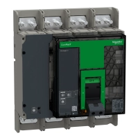 Прекъсвач, ComPacT NS1250H, 70kA at 415VAC, 4P, фиксиран, ръчно управление, MicroLogic 2.0 контролен блок, 1250A