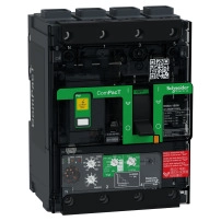 SCHNEIDER ELECTRIC Circuit breaker ComPacT NSXm N (50kA at 415VAC), 4P 4d, 160A rating Micrologic 4.1 trip unit, EverLink connectors