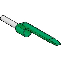 Cable end insulated markable, 0,34mm?, medium size, green, 10 bags, NF