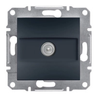 TV Розетка, Антрацит Asfora-TV connector ending-1dB alu