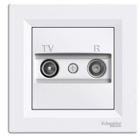 TV/R розетка крайна 1dB, бял