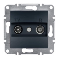 TV/R розетка междинна- 4db антрацит