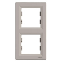 Двойна рамка-вертикална Asfora-vertical 2-gang frame-bronze