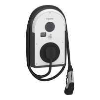 Зарядна станция, EVlink Pro AC/AC , 7.4kW, 32A, 1P+N, T2 прикачен кабел, RDC-DD 6mA, RCD Asi 30mA, MNx aux., MID метър