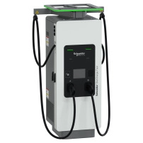 Бърза зарядна станция, Schneider StarCharge Fast 180, 150kW, 2xCCS2, 3.8m кабел, с-ма за управление на кабелите, Payter payment terminal