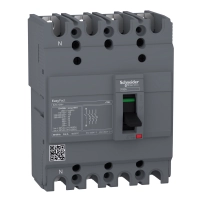 Автоматичен прекъсвач EasyPact EZC100H - TMD - 40 A - 4 полюса 3d