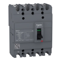Автоматичен прекъсвач Easypact EZC100N - TMD - 80 A - 4 полюса