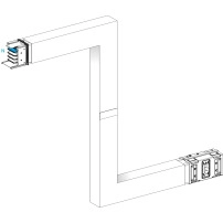 Zed, Canalis KSA1000, алуминий, 1000A, all sides made to measure, 1 fire barrier, upward/downward, 3L+N+PE, RAL9001