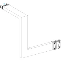 Multiple, Canalis KSA250, алуминий, 250A, all sides made to measure, upward then turns right, 3L+N+PE, бял RAL9001