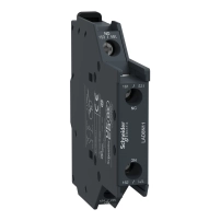 SCHNEIDER ELECTRIC Auxiliary contact block, 1NO+1NC, side mount, screw clamp terminals