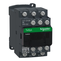 3-полюсен контактор, 12А, НО+НЗ, 24V, DC