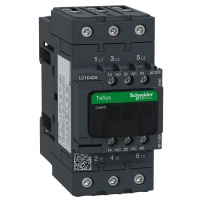 SCHNEIDER ELECTRIC Contactor, 3P(3NO), AC-3/AC-3e, <=440V, 40A, 48-130V AC/DC coil