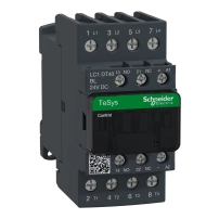 SCHNEIDER ELECTRIC Contactor, nonreversing, 40A resistive, 4P, 4NO, low consumption 24VDC coil