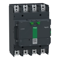 Високомощен контактор, TeSys Giga 630, 4P(4NO), AC-1 <=440V 1050A, разширена версия, 200-500V широколентова AC/DC намотка
