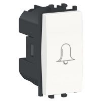 Easy Styl, push-button, for bell switch, 1 module, white