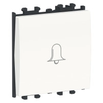 Easy Styl, push-button, for bell switch, 2 modules, white