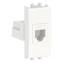 Easy Styl - 1 module Phone Socket Cat 3 - White
