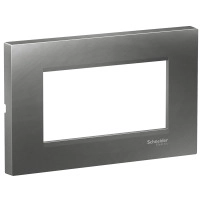 Easy Styl, cover frame, 4 modules, smoky grey
