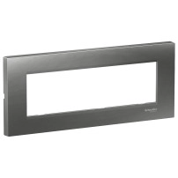 Easy Styl, cover frame, 7 modules, smoky grey
