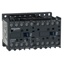 reversing Контактор, TeSys K, 3P, AC-3/AC-3e,440V 12A, 1NC, 24V DC coil,with integral suppression device
