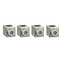 SCHNEIDER ELECTRIC Aluminium bare cable connectors, ComPacT NSX, for 1 cable 25mm² to 95mm², 250A, set of 4