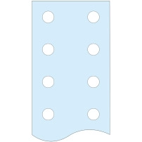 "PrismaSeT Linergy Перфорирана вертикална шина BS 80X10 L1675"