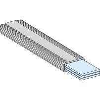 Изол.гъвк. медна шина INSULATED FLEX.BAR 20X2 L1800mm