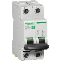 Миниатюрен авт. прекъсвач (MCB), Multi9 C60H-DC, 2P, 16A, B крива, 5kA (UL1077), 6kA (IEC/EN 60947-2)