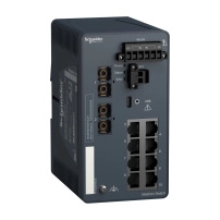 SCHNEIDER ELECTRIC Modicon Extended Managed Switch - 8 ports for copper + 2 ports for fiber optic single-mode