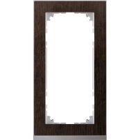 M-Pure Decor 2-gang frame w/o b Wenge
