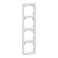 M-Pure 4-gang frame polarwhite