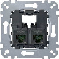 Компютърна розетка 2XRJ45 кат.5е UTP