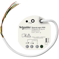 SCHNEIDER ELECTRIC Задвижващ мех. за щори, SpaceLogic KNX, 2-полюсен, 3 бинарни входа, KNX Secure