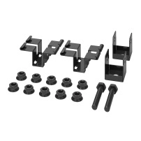 APC NetShelter Aisle Containment, Rod Mounting Brackets, Set of 2, Black