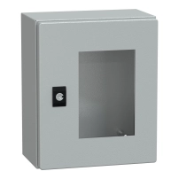 Табло Spacial CRN с прозрачна врата без монтажна плоча, H300xW250xD150 IP66 IK10 RAL7035..