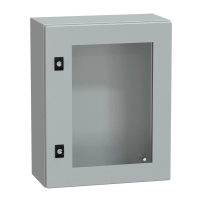 Табло Spacial CRN с прозрачна врата без монтажна плоча, H500xW400xD200 IP66 IK08 RAL7035..