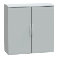 Табло за стоящ монтаж, полиестер PLAT отворен капак с козирка 1000x1000x420 IP44